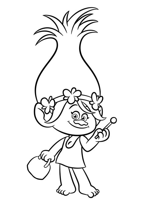 Trolls Coloring Pages Printable